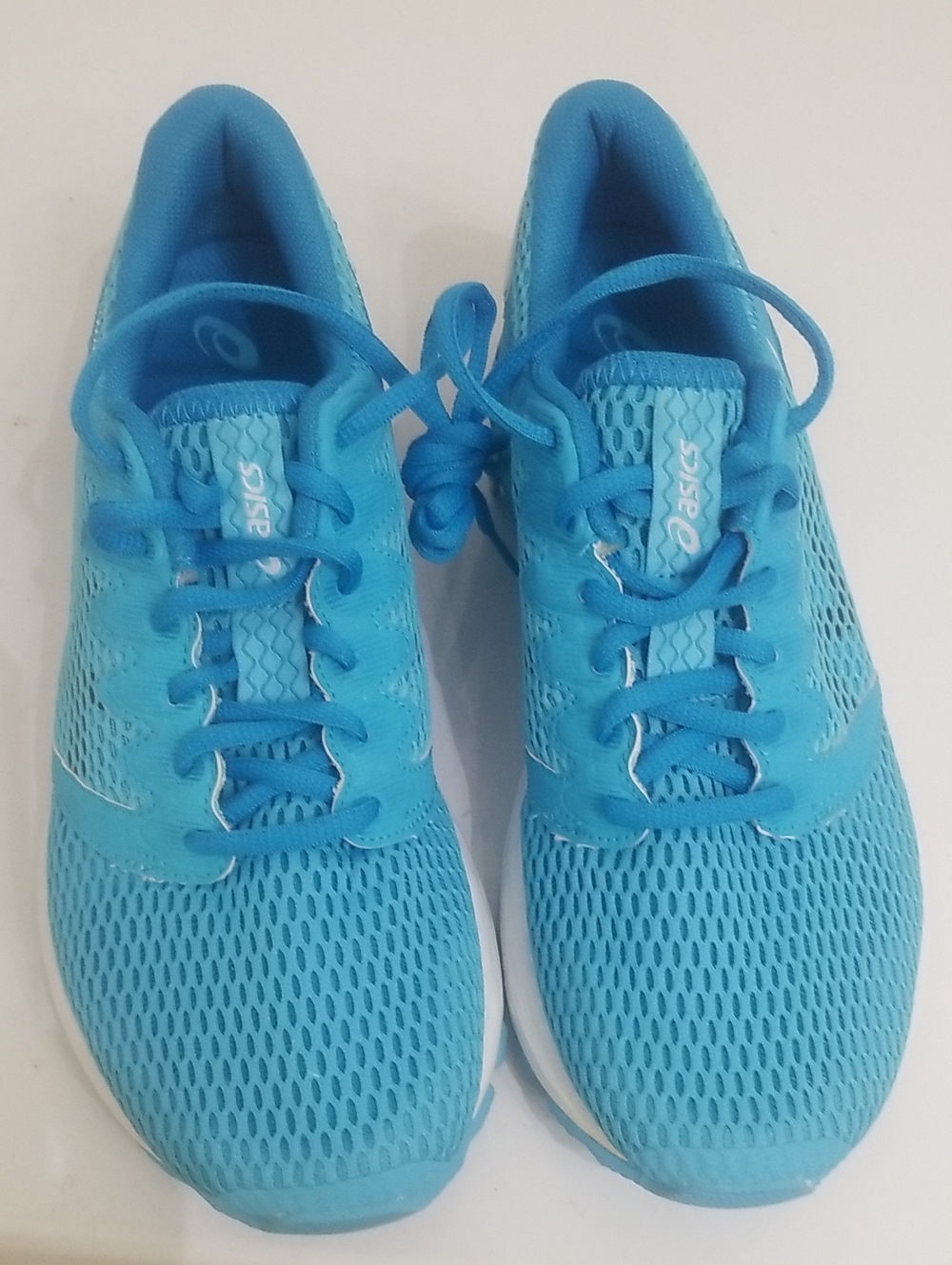 ASICS Women's Turquoise Mesh Running Sneakers